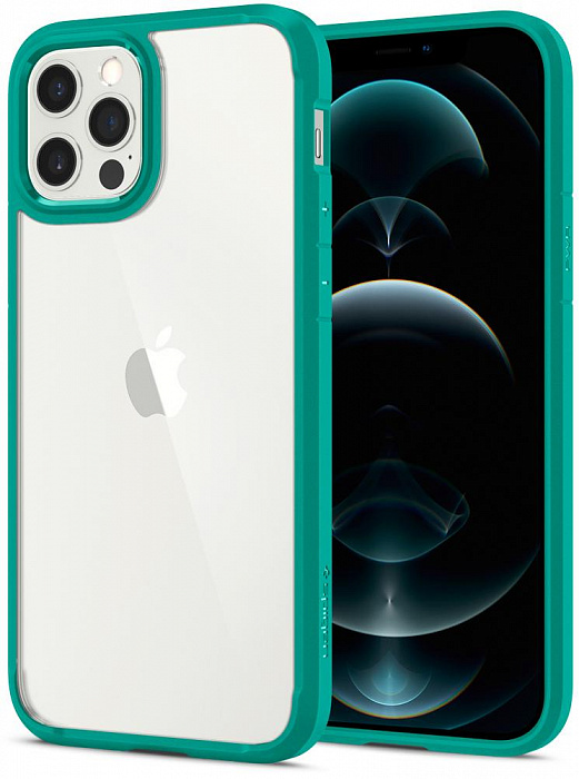 Купить Чехол Spigen Crystal Hybrid (ACS01522) для iPhone 12/12 Pro (Mint)