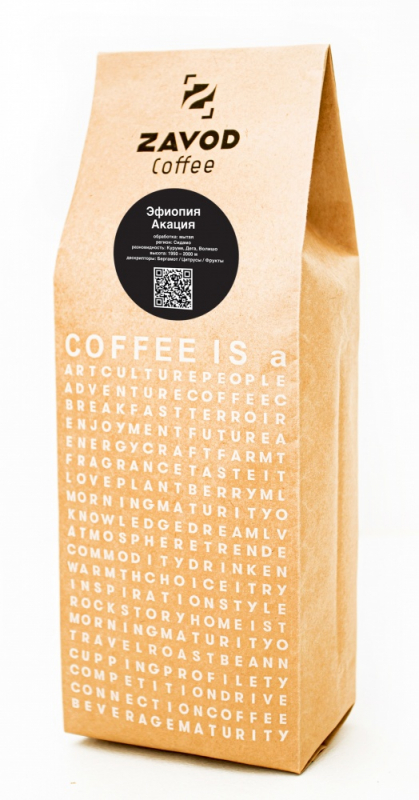 Купить Кофе в зернах Zavod Coffee Эфиопия Акация 1 кг