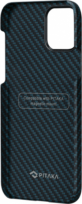 Купить Чехол Pitaka MagEZ (KI1208PM) для iPhone 12 Pro Max (Black/Blue) 1178276