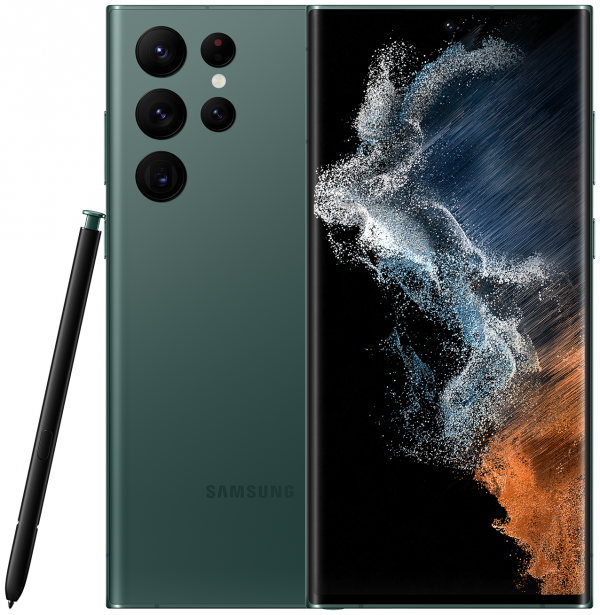 Купить Смартфон Samsung Galaxy S22 Ultra (SM-S908B) 12/512 ГБ, зеленый