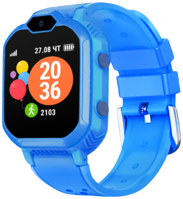 Купить Детские умные часы GEOZON 4G, синий