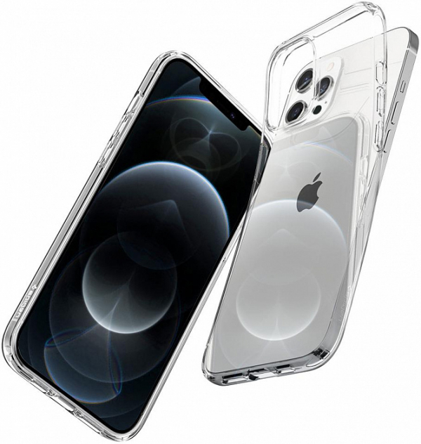 Купить Чехол-накладка Spigen Crystal Flex (ACS01517) для iPhone 12/ iPhone 12 Pro (Clear)