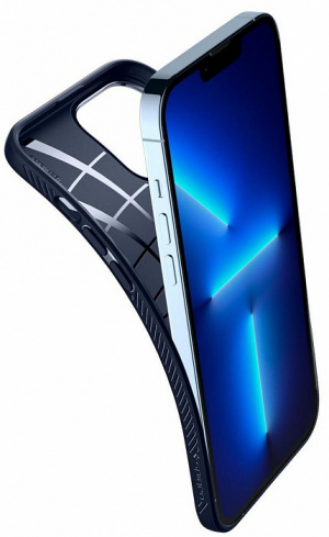 Купить Чехол Spigen Liquid Air (ACS03259) для iPhone 13 Pro (Navy Blue)