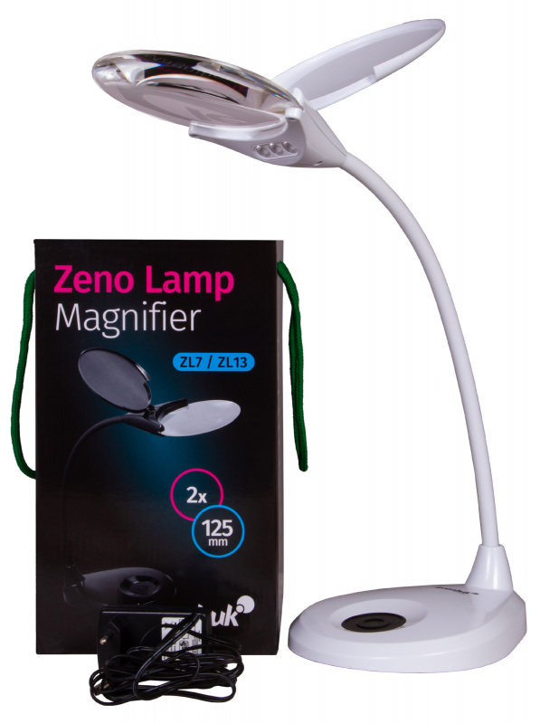 Купить Лупа-лампа Levenhuk Zeno Lamp ZL13, белая