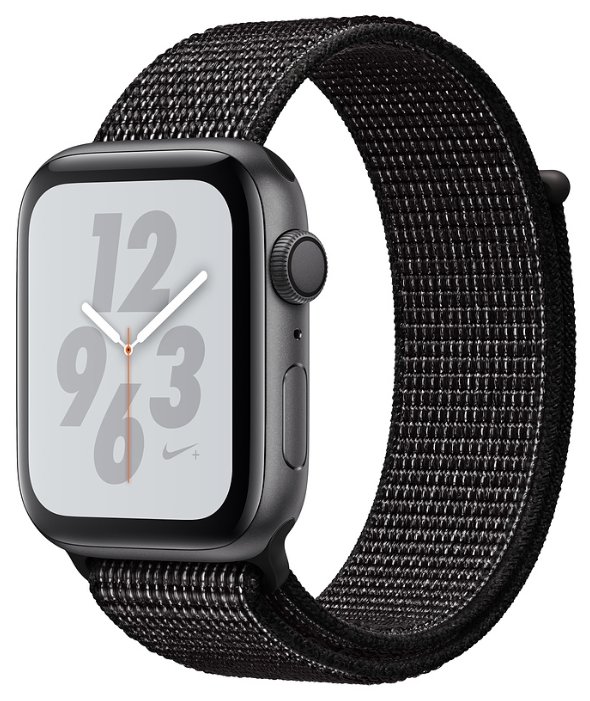Купить Часы Apple Watch Nike+Series 4 GPS, 44mm Space Grey Alum Case with Black Sport Band (MU6L2RU/A)