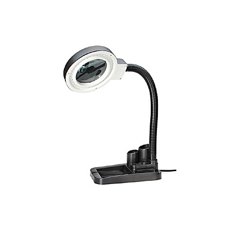 Купить Лупа-лампа Kromatech бестеневая 2/20x, 85 мм, с подставкой для ручек и подсветкой (40 LED)
