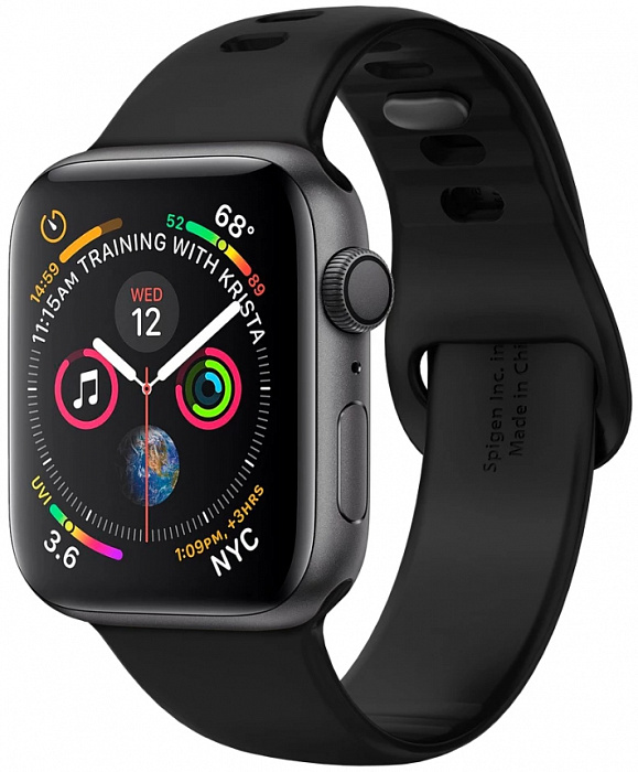 Купить Ремешок Spigen Air Fit black - Apple Watch 40/38mm