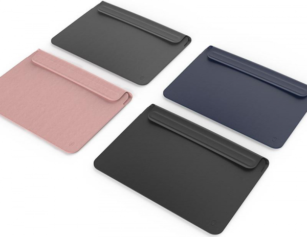 Купить Чехол Wiwu Skin New Pro 2 Leather Sleeve Velcro для MacBook Air 13/Pro 13 (Black)