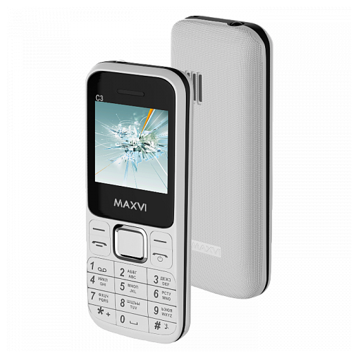 Купить Мобильный телефон Maxvi C3 white