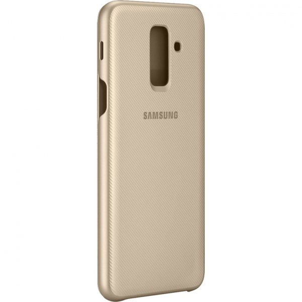 Купить Чехол Samsung EF-WA605CFEGRU Flip Wallet для Galaxy A6 Plus (2018) золотой