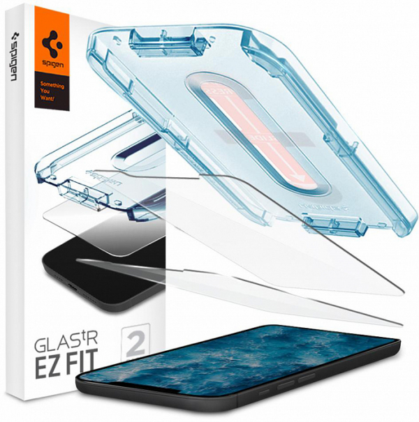 Купить Защитное стекло Spigen Glas.tR EZ Fit Slim 2 Pack (AGL01801) для iPhone 12/12 iPhone Pro (Clear)