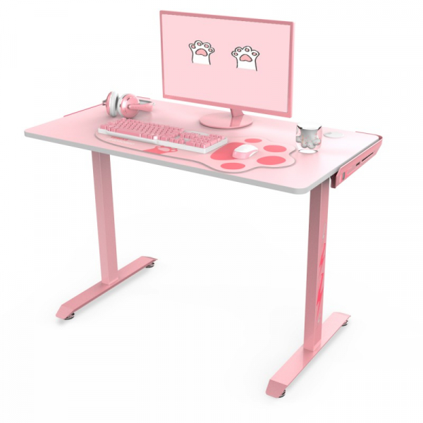 Купить Компьютерный стол Стол для компьютера (для геймеров) Eureka I1-S, розовый