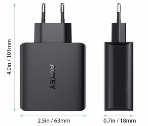 Купить Зарядное устройство Aukey PA-U48 с 4-портами 40W/8A (Black)