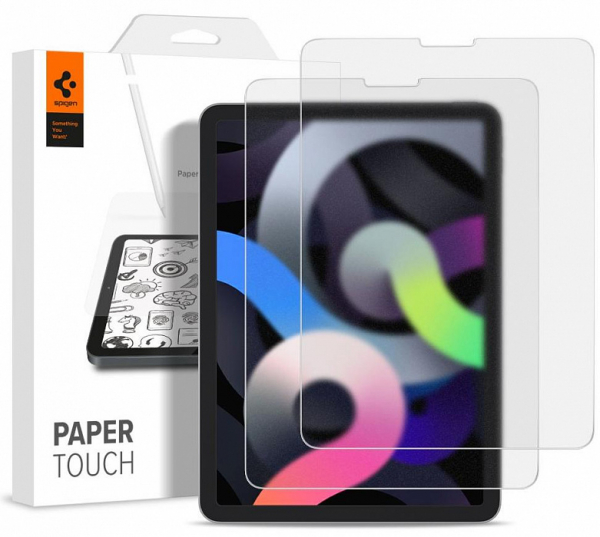 Купить Защитная пленка с эффектом бумаги Spigen Paper Touch 2pcs (AFL02197) для iPad Air 10.9''/iPad Pro 11'' 2020 (Clear)