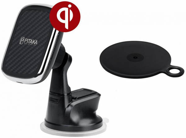 Купить Автодержатель Pitaka New MagMount QI Suction Cup CMS3001Q