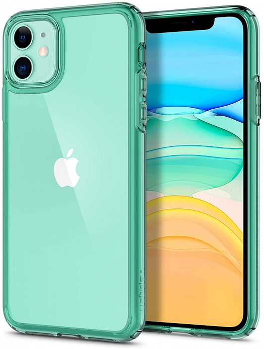 Купить Чехол Spigen Ultra Hybrid (ACS00406) для iPhone 11 (Green)