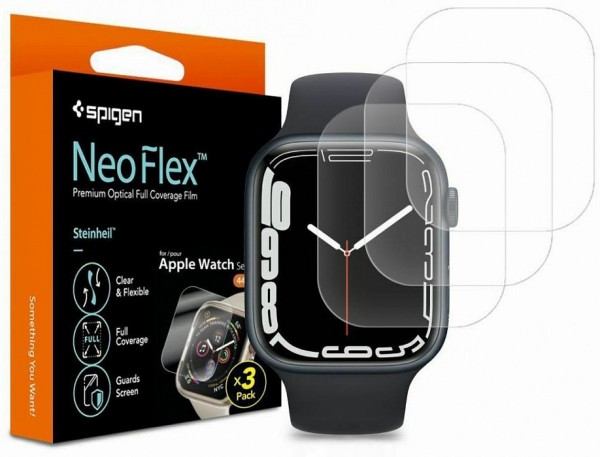 Купить Защитная пленка Spigen Neo Flex (AFL04049) для Apple Watch series 7 45 mm 3 шт. (Clear)