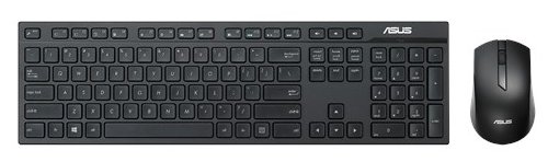 Купить Набор ASUS W2500 беспроводные клавиатура и мышь черные (USB, FM, 3 btn + Roll, 90XB0440-BKM040)