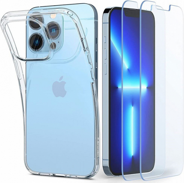 Купить Чехол Spigen Crystal Pack (ACS03636) для iPhone 13 Pro Max (Crystal Clear)