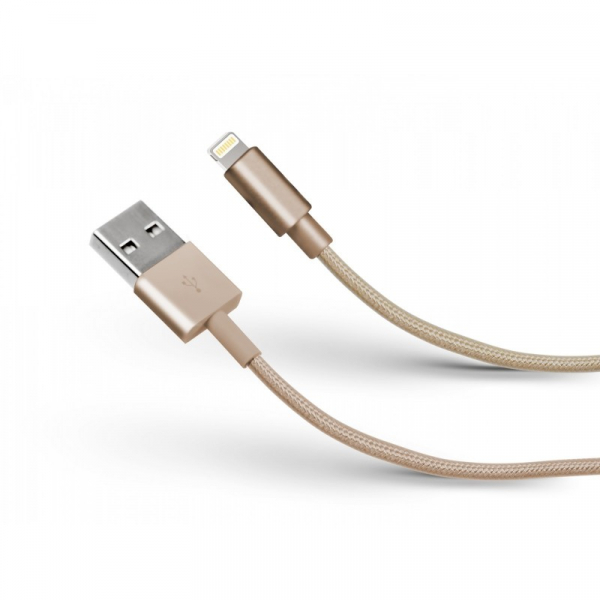 Купить Зарядный кабель Ligthning MFI to USB, 1м gold