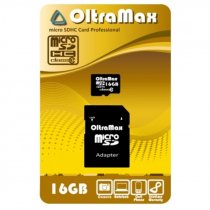 Купить Карты памяти Карта памяти MicroSD 16GB OltraMax + переходник SD Class 10
