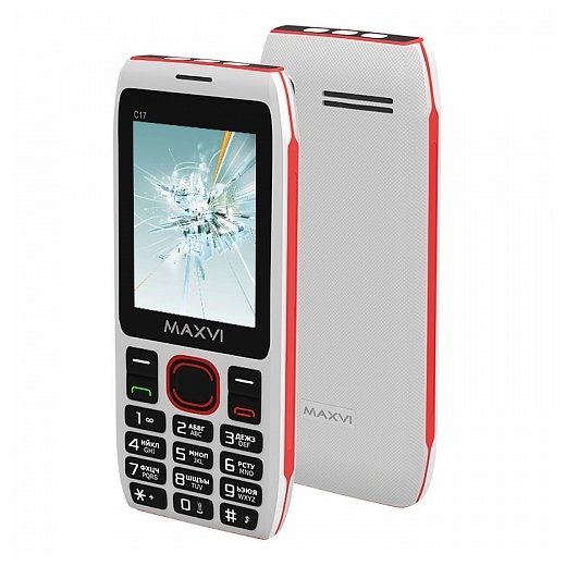 Купить Мобильный телефон Maxvi C17 White-Red