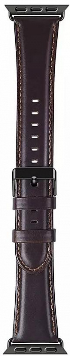 Купить Ремешок Wiwu Leather Watch Band для Apple Watch Series 1-6/SE 42/44 mm (Dark Brown) 1187348