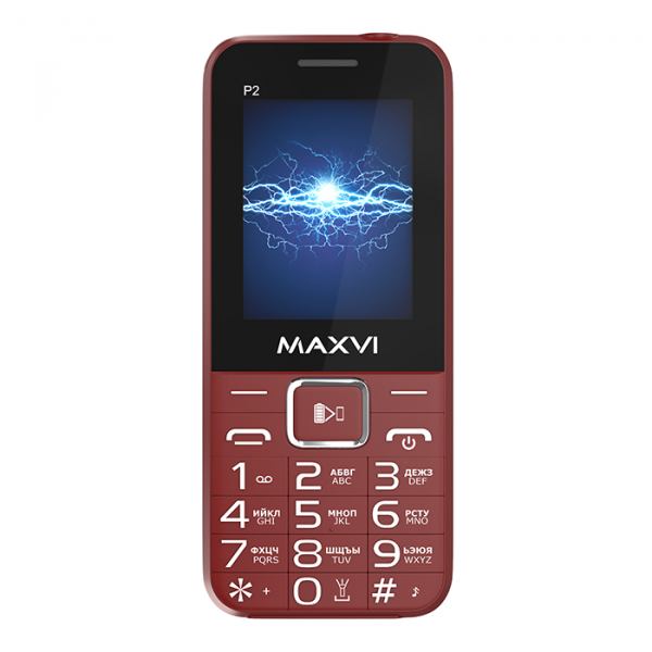 Мобильный телефон Maxvi P2 wine-red