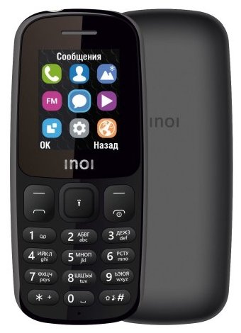 Купить Мобильный телефон Телефон INOI 100, черный (Без ЗУ)