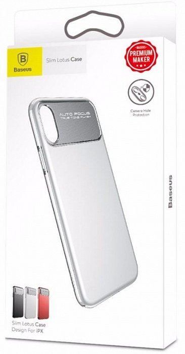 Купить Чехол Baseus Slim Lotus Case (WIAPIPHX-QF02) для Apple iPhone X (White) 932092