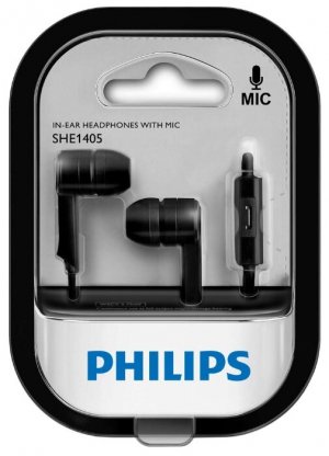 Купить Philips SHE1405BK/10 Black