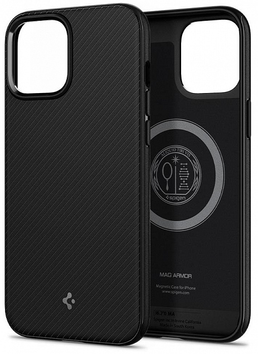 Купить Чехол Spigen MagArmor (ACS01866) для iPhone 12 mini (Black)