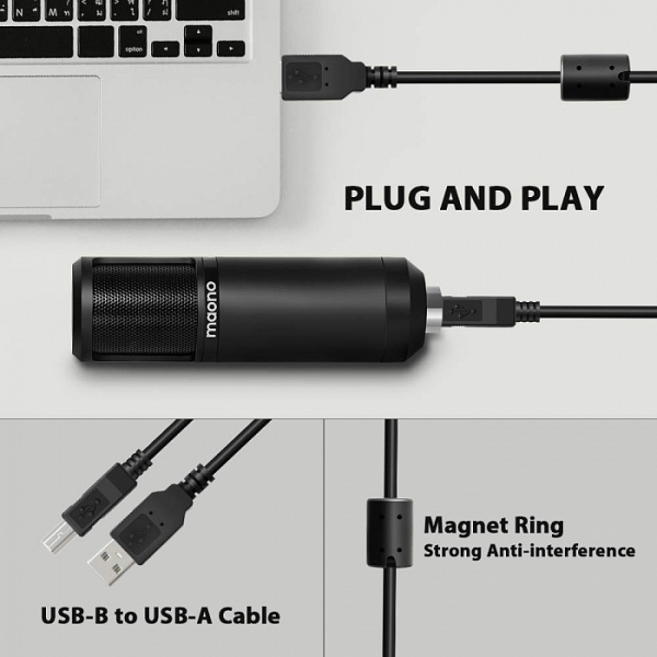 Купить Конденсаторный USB-микрофон Maono AU-PM430 (25mm Diaphragm)