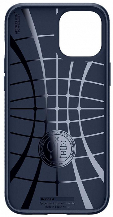 Купить Чехол Spigen Liquid Air (ACS02247) для iPhone 12 Pro Max (Navy) (1191837)