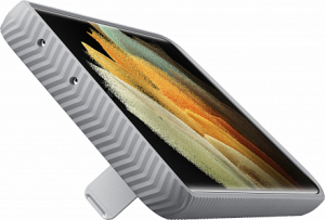 Купить Чехол-накладка Samsung Protective Standing Cover для Galaxy S21 Ultra, светло-серый (EF-RG998CJEGRU)