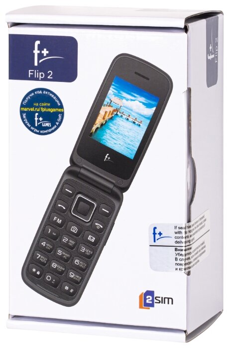 Купить Телефон F+ Flip 2 Black