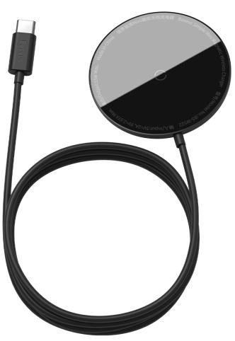 Купить Беспроводное зарядное устройство Baseus Simple Mini Magnetic Magsafe Wireless Charger (WXJK-F01) для iPhone Series 12 (Black) 1178903