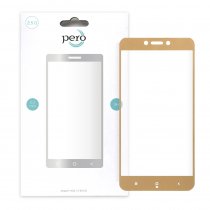 Купить Защитное стекло PERO 2.5D для Xiaomi RedMi 4X золотое