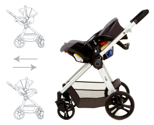 Купить Детская коляска 3 в 1 Ramili Baby Lite TS