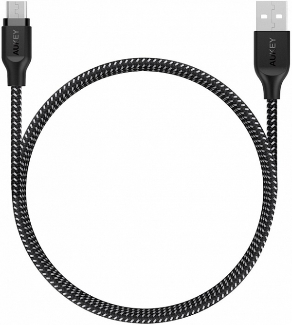 Купить Кабель AUKEY CB-AM1 Micro braided wire L=1.2M черный