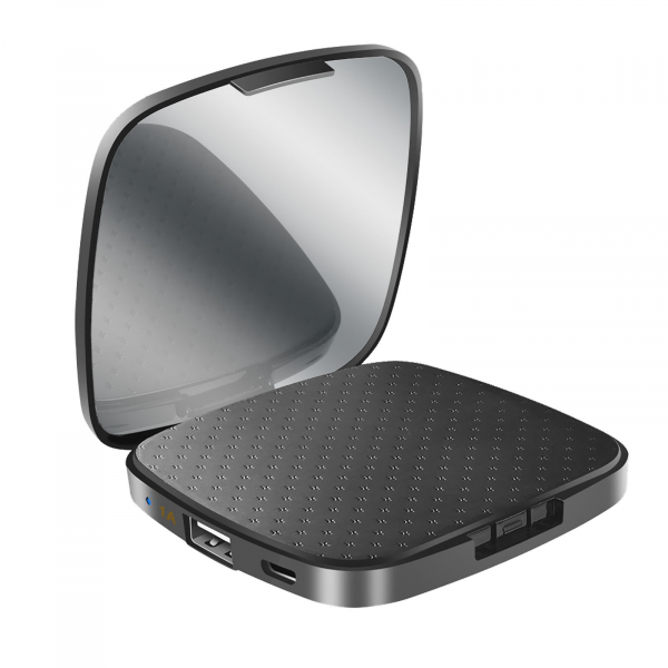 Купить Внешний аккумулятор SBS Smart ladies powerbank 3000 mAh capacity, with mirror, black