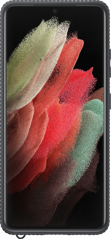 Купить Чехол-накладка Samsung Clear Prot. Cover для Galaxy S21 Ultra, прозр.с черной рамкой (EF-GG998CBEGRU)