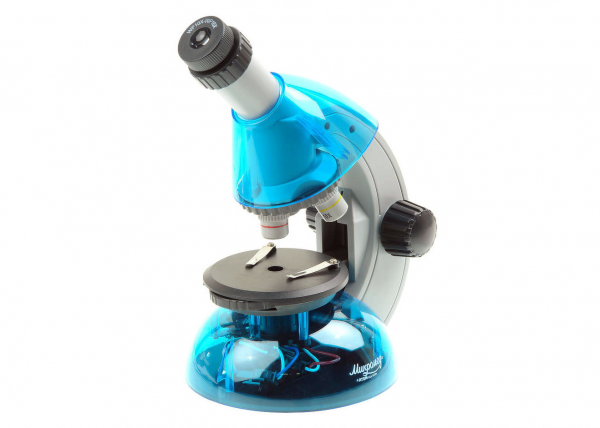 Купить Микроскоп Микромед «Атом» 40–640x, лазурь