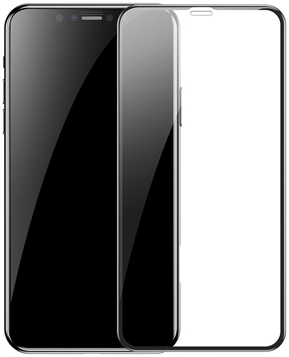 Защитное стекло Baseus Curved Tempered Glass Screen Protector (SGAPIPH65-APE01) для iPhone Xs Max/11 Pro Max (Black)