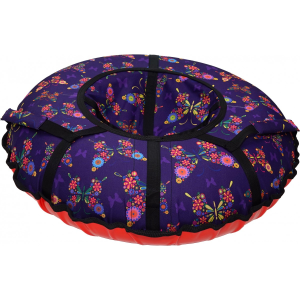 Купить Тюбинг No-Buts Бабочки на фиолетовом 90см