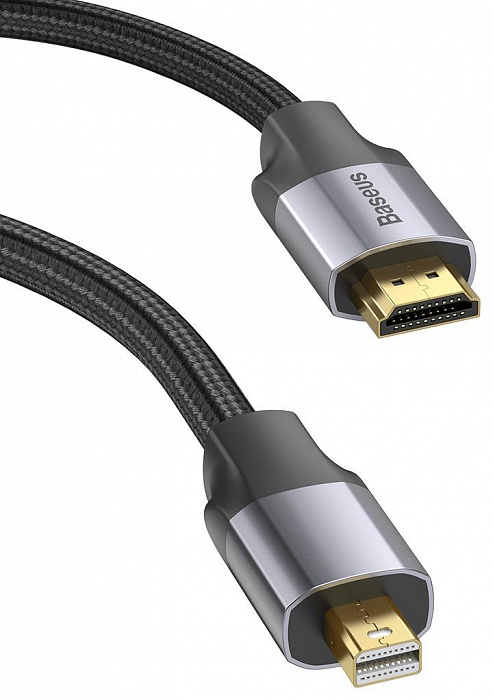 Купить Кабель Baseus Enjoyment Series (CAKSX-M0G) Mini DisplayPort/HDMI 2m (Dark Grey)