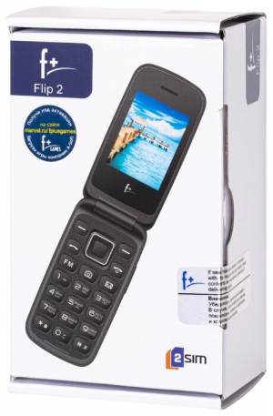 Мобильный телефон Телефон F+ Flip 2 Black