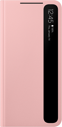 Купить Чехол-книжка Samsung EF-ZG991CPEGRU Smart Clear View Cover для Galaxy S21, розовый (EF-ZG991CPEGRU)