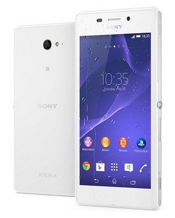 На российский рынок выходит влагозащищенный смартфон Xperia M2 Aqua от Sony