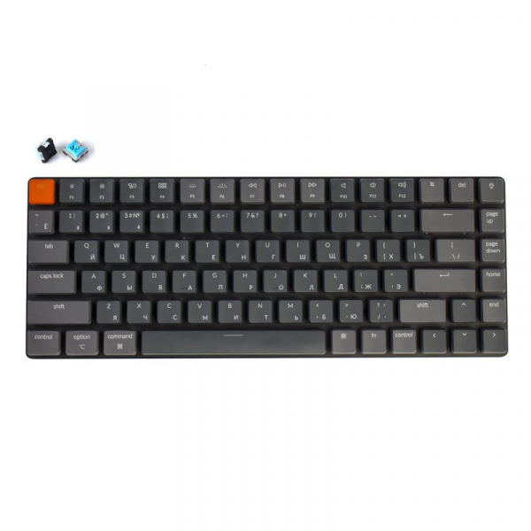 Купить Беспроводная клавиатура Беспроводная механическая ультратонкая клавиатура Keychron K3, 84 клавиши, RGB подстветка, Blue Switch